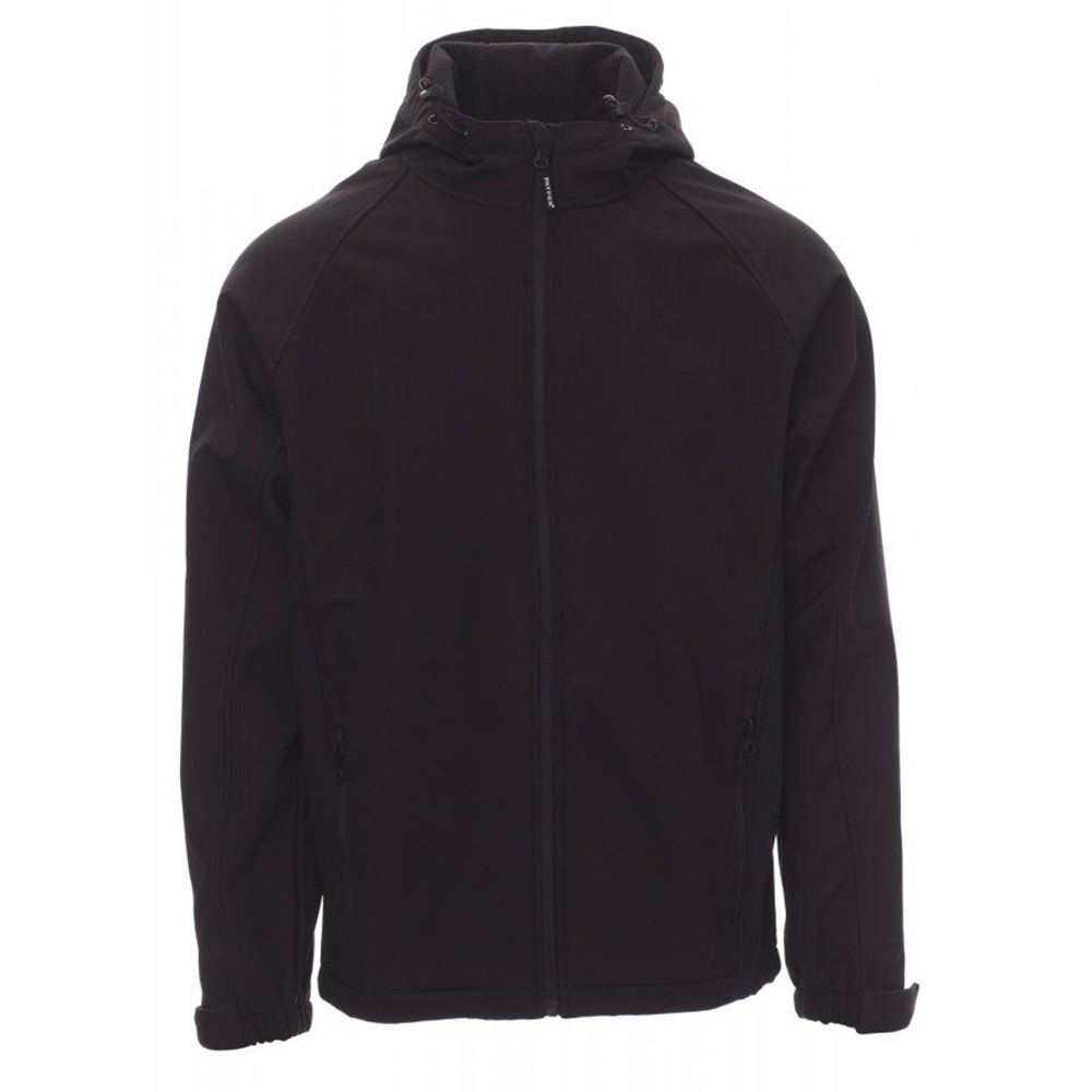 Softshell-Jacke mit Kapuze GALE Schwarz.jpg Softshell-Jacke mit Kapuze GALE