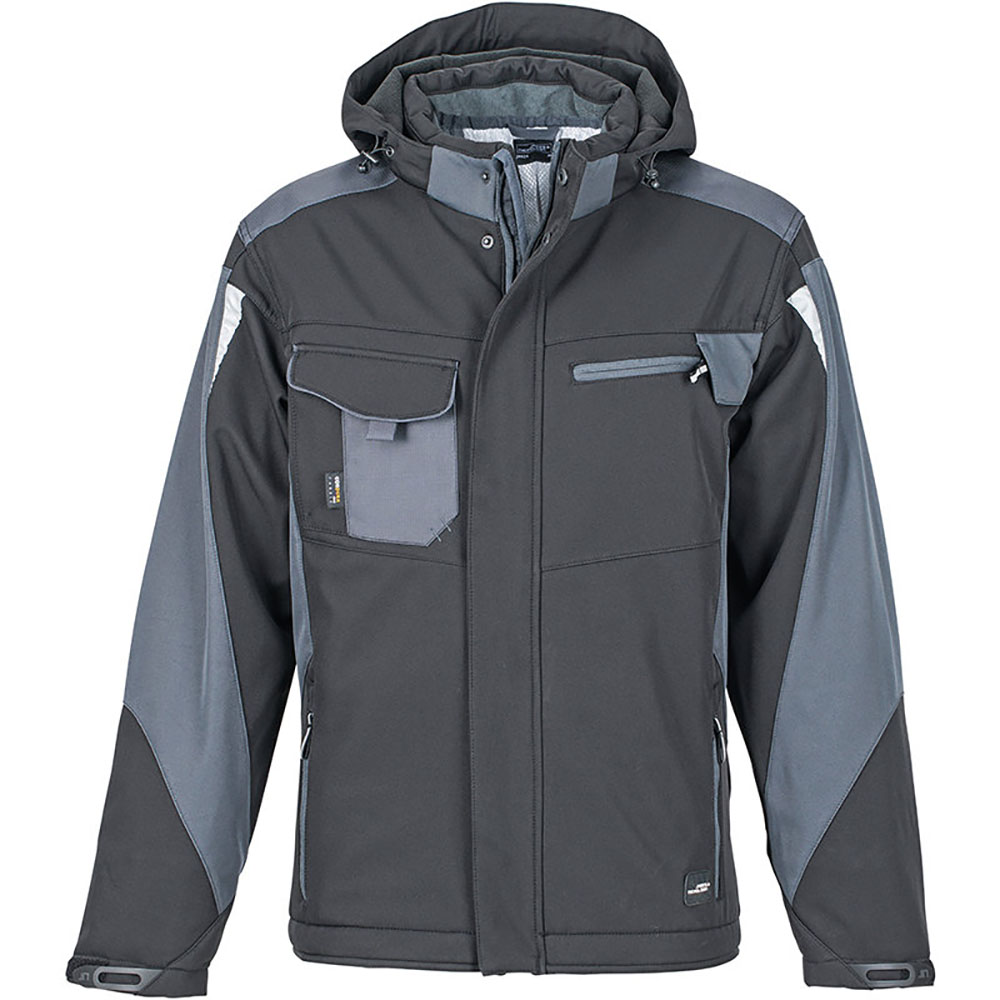 Winter Softshell-Jacke STRONG Schwarz Carbon.jpg Winter Softshell-Jacke STRONG