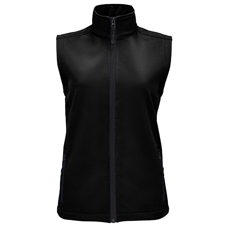 Women´s Race Bodywarmer Softshell-Black-M