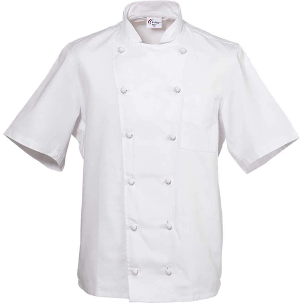 Kochjacke standard, kurzarm