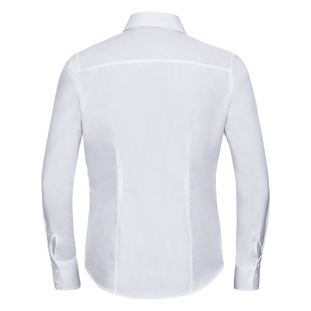 Ladies´ Long Sleeve Fitted Polycotton Poplin Shirt