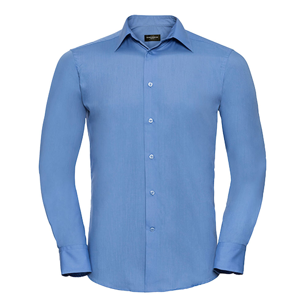 Men´s Long Sleeve Tailored Polycotton Poplin Shirt