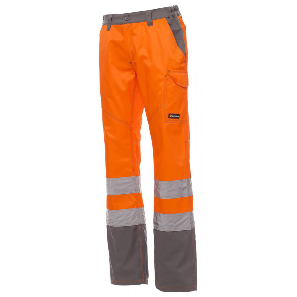 FLUOORANGE/STAHLGRAU