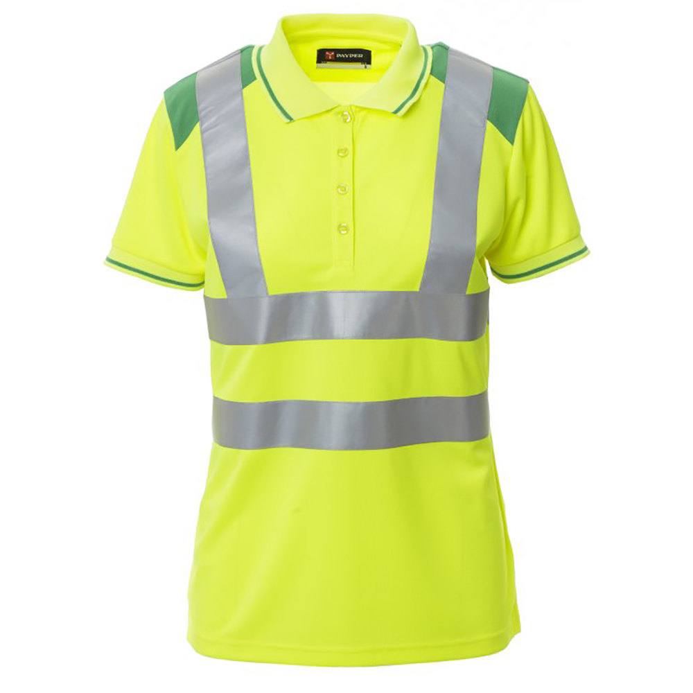 Damen Polo-Shirt GUARD+LADY Fluogelb grün.jpg Damen Polo-Shirt GUARD+LADY