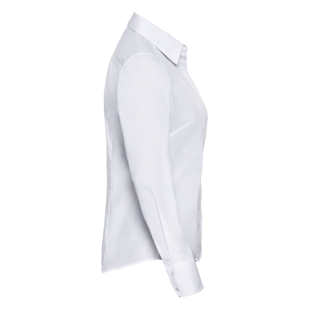 Ladies´ Long Sleeve Fitted Polycotton Poplin Shirt